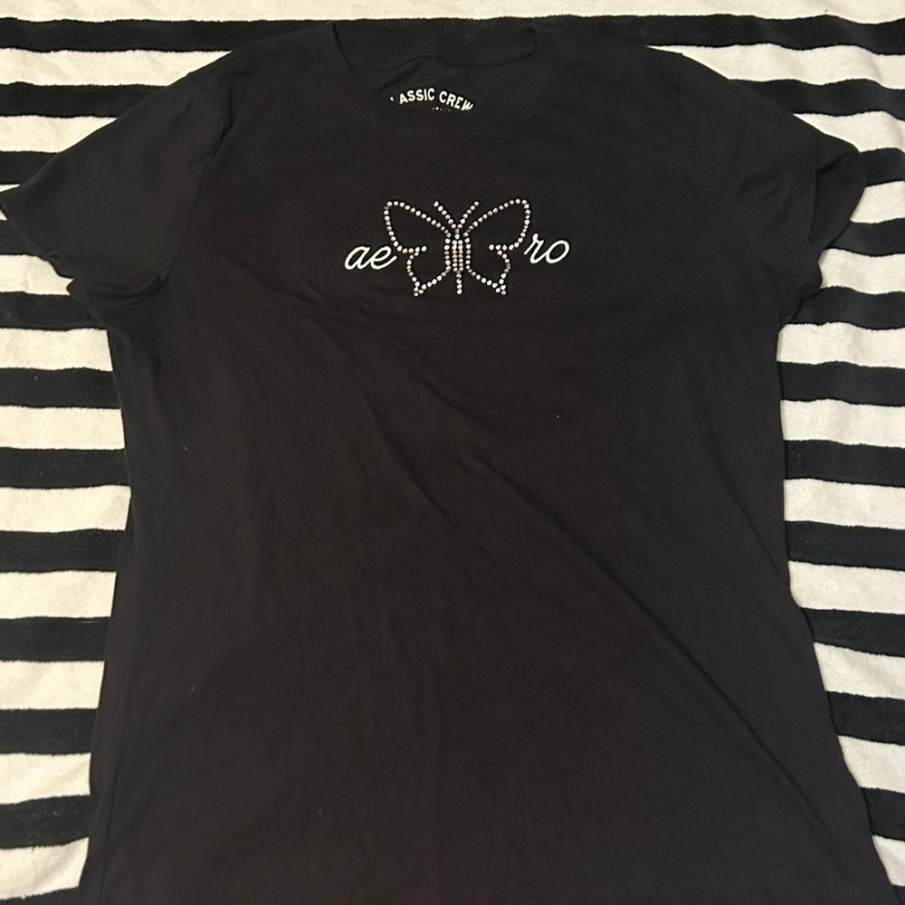 Aeropostale Black Classic Crew Tee